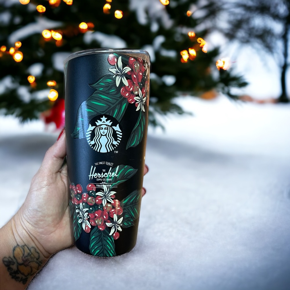 NWT Starbucks Herschel Miir floral tumbler